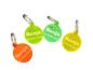 Preview: Fluoreszierende Acryl Hundemarke mit einseitiger Lasergravur
